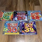 NOW THAT'S WHAT I CALL MUSIC!  LOT of 5 CDs  #18 20 22 30 39 Great Compilations