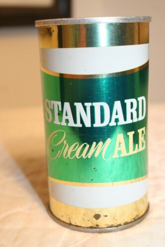 STANDARD Cream ALE 12 oz. 1960's/70'S SS FAN tab - Rochester, New York