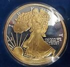2000 Giant 1 Pound Gilded American Eagle Design 12 oz .999 Silver Round #7916
