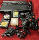 New ListingVintage Atari 2600 Black Video Game Console 4 Switch W/4 Games & 4 Controllers
