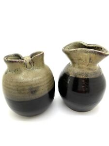 Pair Two Evan’s Handmade Pottery Vases/ Arden, NC