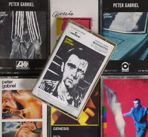 Vintage Cassettes (7) Lot: Peter Gabriel - Genesis Phil Collins