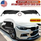 For 2012-2018 BMW 3 Series F30 M Sport Front Bumper Spoiler Lip Carbon Fiber US (For: More than one vehicle)