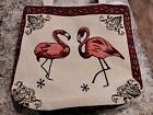 NEW Handmade Tote Purse bag handbag beach Flamingo Pink Stitched Canvas