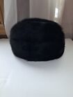 Authentic Russian Black Mink? Fur Hat Khyra Fur Store Russia Trooper Style
