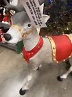 HOME ACCENTS HOLIDAY 4.5' LED 2023 REINDEER CHRISTMAS YARD DECORATION BLOW MOLD