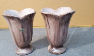 2 Vintage Vases ~ STANGL ~ Terra Rose 2 Vases 6