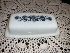 Vintage Pyrex Corelle Old Town Blue Onion Covered Butter Dish