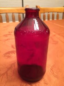 Vintage Schlitz Ruby Red Cone Top Beer Bottle New Old Stock 1963