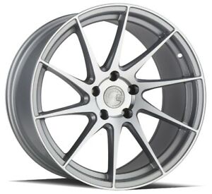 New Listing18x8.5 Aodhan AH09 AH9 5x112 35 Silver Machined Wheels Rims Set(4) 73.1
