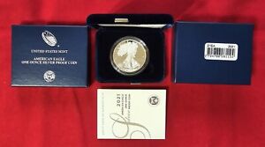 2021 W American Silver Eagle Proof S$1 T-1 Type 1 Coin in OGP/COA (21EA)