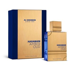 Amber Oud Blue Edition by Al Haramin EDP 2oz Mens New Sealed Box