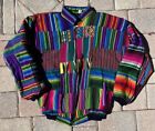 Vintage Handmade Guatemalan Jacket Textile Patchwork Bomber Serape Colorful