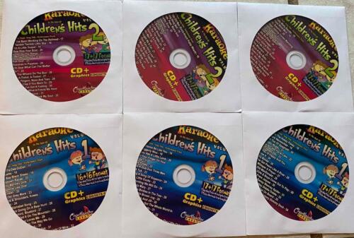 CHILDRENS KARAOKE 6 CDG SET HITS VOL 2 CHARTBUSTER CD+G MULTIPLEX KIDS SONGS !
