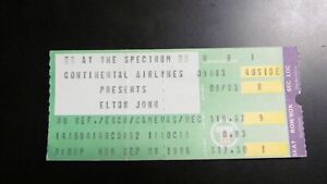 September  8, 1986 Elton John Ticket Stub