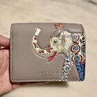 NWT TORY BURCH Elephant Foldable Mini Wallet in French Grey