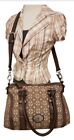 FOSSIL MADDOX REISSUED CANVAS LEATHER DOCTOR SHOULDER BAG SATCHEL PURSE BROWN