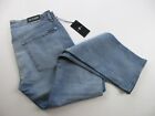 Mens 36x33 7 For All Mankind The Straight Tapered distressed blue jeans NWT