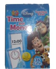 Disney Time & Money Learning Cards Flash Cards Set Educational Teaching Children