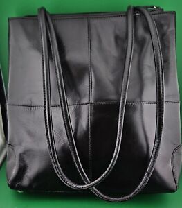 Purse--Vintage Etienne Aigner Black Leather Shoulder Bag