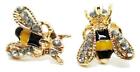 Bastex Bumble Bee Stud Post Earrings - New - Pair!
