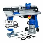 KOBALT Fixed Corded Router w/ Table 12amp Power Tools Grey/Blue Aluminum Base