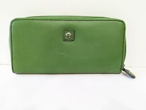 Etienne Aigner Wallet Scottsdale Collection Green Leather Brand New W/O Tags