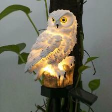 Solar Power LED Owl Lawn Light Outdoor Waterproof Garden Landscape Lamp Gift USA