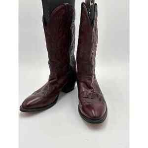 Dan Post 16773 Burgundy Leather Cowboy Western BOOTS Mens Size 12d