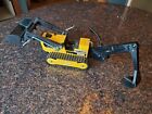 Tonka Trax Backhoe & Front End Loader Yellow Tractor Classic Metal Vintage Toy
