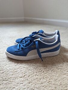 Puma Blue Suede Shoes