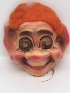 Vintage Troll Mask Van Dam - Orange Hair