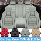 For Toyota Camry Car Seat Covers 5-Seats Front & Rear Protector Leather Full Set