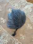 Antique Victorian Edwardian Titanic 19teens Gray Ostrich Millinery Tips