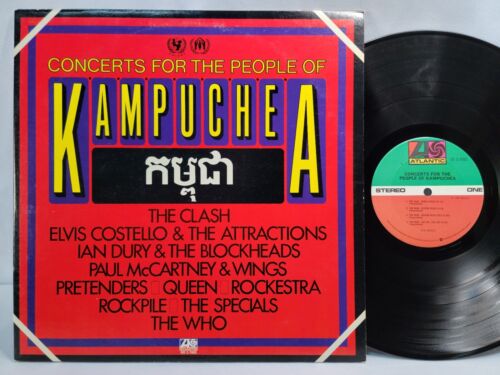 New ListingConcerts For The People Of Kampuchea - OG 1981 LP - ATLANTIC - The Clash - VG++