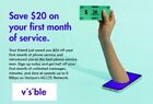 Visible mobile referral code, unlimited plan, Get $20 off - Free use 3MWD23Z