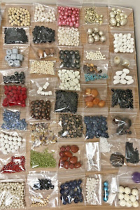 Huge Lot of Vintage 1960's-90's Beads (Assorted Shapes/Size/Material)