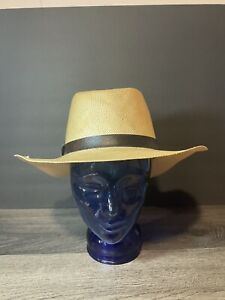 Vintage Rockmount Western Kushion Kumfort USA Straw Cowboy Rodeo Hat