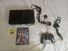 Sony PlayStation 2 Fat PS2 Console + Cables Bundle *TESTED* With Game