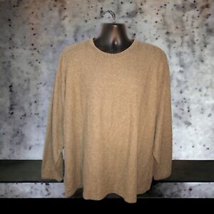 Vintage Farah Men's Size 2XL Grandpa Sweater Taupe Color Cotton Blend EUC
