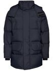NEW Lacoste Men's Water Repellent Long Puffer Coat w/ Hood Black Size 52 M/L NWT
