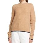 Vince Contrast Tip Wool Aplaca Blend Pullover Size XS