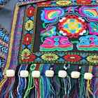 Purse - Embroidered Purse, Blue, Cross Body Bag, Boho Tote, Hippie Purse, Large
