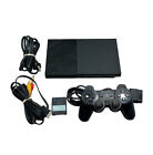 New ListingSony PlayStation 2 PS2 Slim SCPH-90001 Console System OEM Bundle - Tested