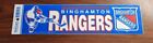 Vintage Binghamton Rangers Bumper Sticker AHL Hockey Binghamton NY