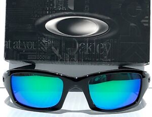 NEW* Oakley FIVES Squared BLACK w POLARIZED Galaxy JADE Lens Sunglass 9238