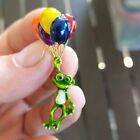 Funny Balloon Frog Animal Enamel Brooch Pins Badge Woman Kids Party Jewelry Gift