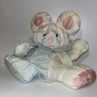 Vintage Fisher Price Baby Puffalump Mouse Bear 1988 White Blue 11