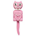 Pink Satin Full Sized Kit Kat Cat Klock Clock Eyes Move FREE US SHIPPING