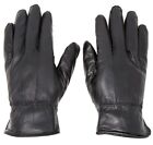 Women's Winter Warm Black Genuine Leather Gloves Insulation Lambskin Gloves